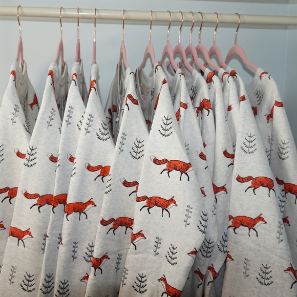 Enchanting Fleece Lined Fox Sweatshirt - Picture 6 of 6